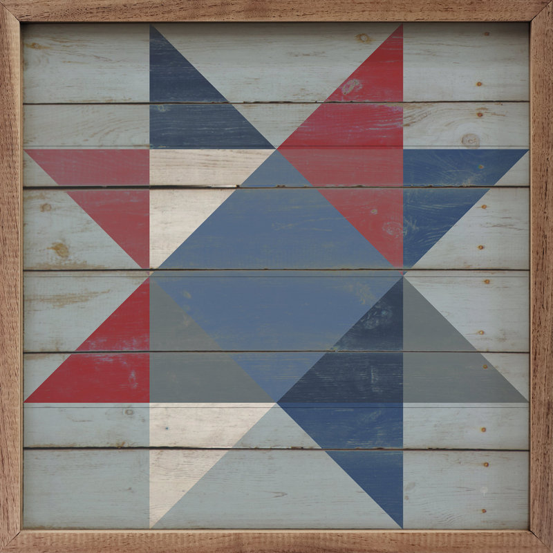 Courtepointe festive Americana Ohio Star, H 4 po x l 4 po