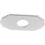Médaillon de plafond percé en PVC de qualité architecturale l 16 po x H 8 po x P 4 1/4 po x P 1/2 po-40712862-40712886