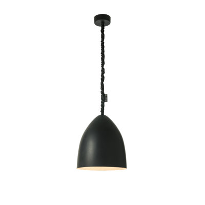 1 - Light Black Bell Pendant