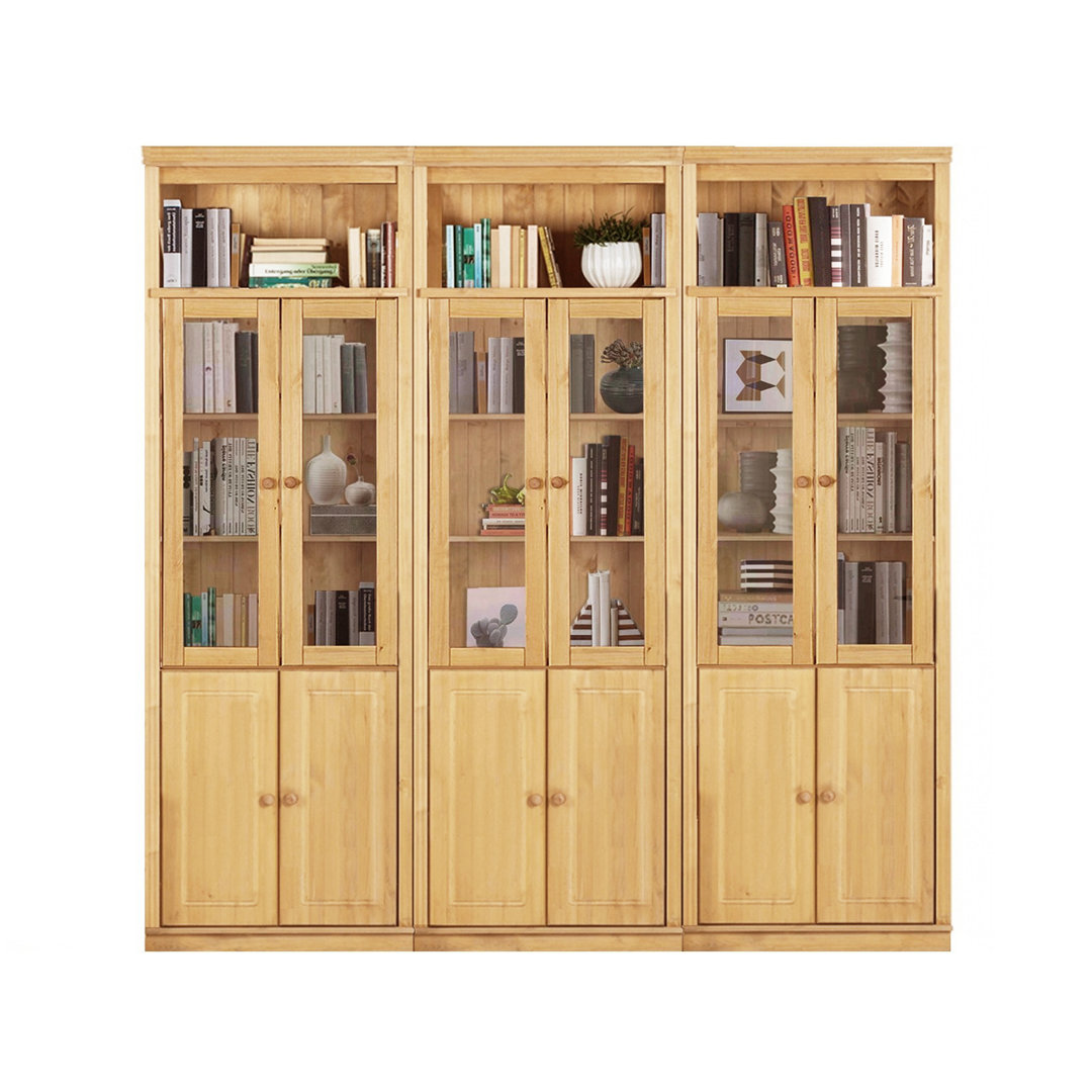 Delbis 223cm H x 222cm W Library Bookcase