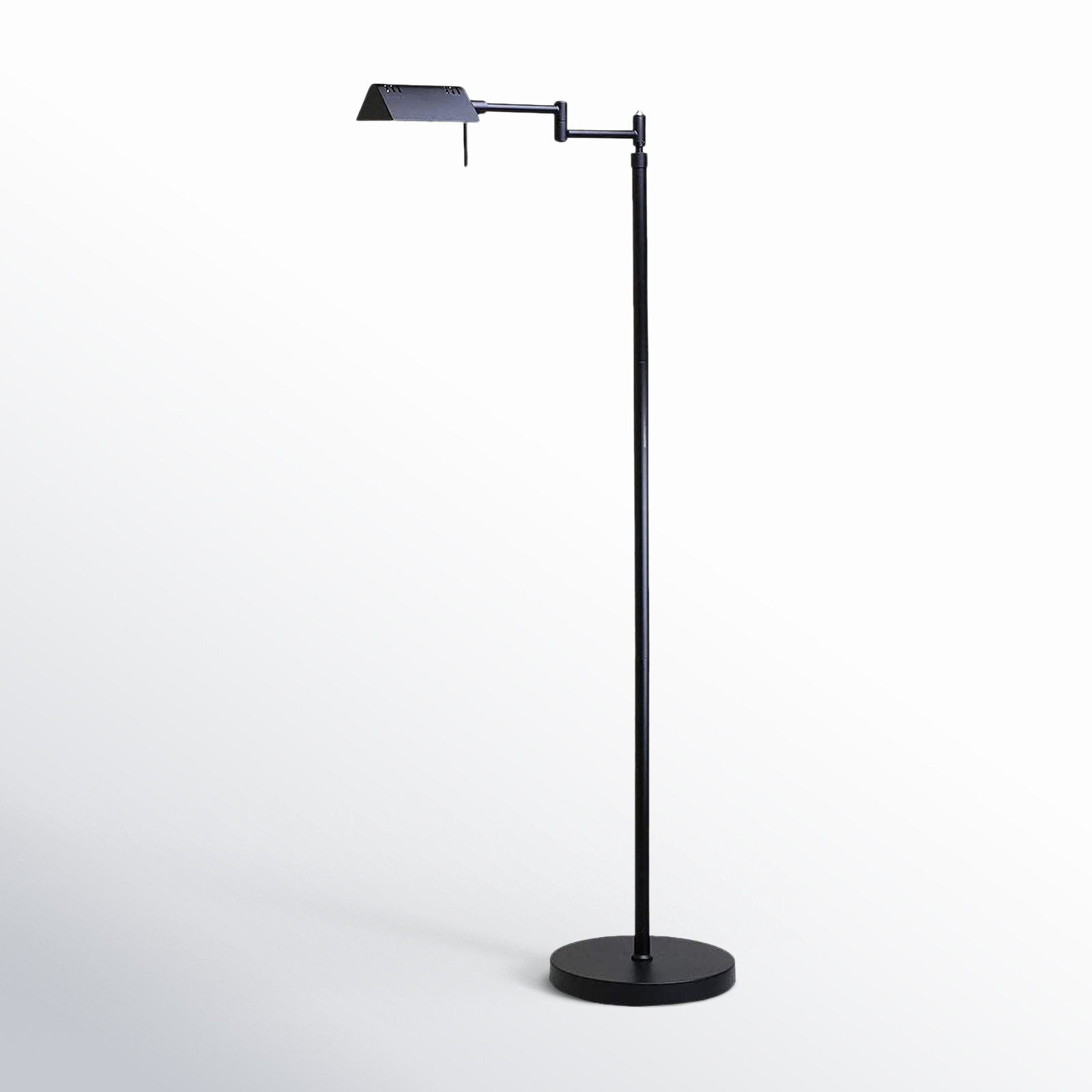 Urick 55" Dimmable LED Pharmacy Floor Lamp, 12W LED, Full Range Dimming, 360 Degree Swing Arms, Adjustable Heights, Standing Lamp for Reading, Sewing, and Craft, ETL Listed