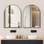 Miroir de salle de bain Arch, miroirs muraux avec cadre en métal -57367291-57367289