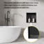 Pevzner Stainless Steel Shower Niche, Recessed Shower Niche Wall Mounted, 5colors shower shelf 30 x 30cm-890733917