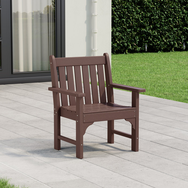 Laguna Garden HDPE All Weather Arm Chair, Brown