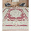 Hand-Knotted High-Quality Rose and Green Area Rug