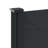 vidaXL Retractable Side Awning Black 86.6"x118.1-113768725-130477224