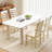 Dining Chair Set Of 2 With Rubber Wood Frame & Leaf-shape High Back For Kitchen-650241483-678294966