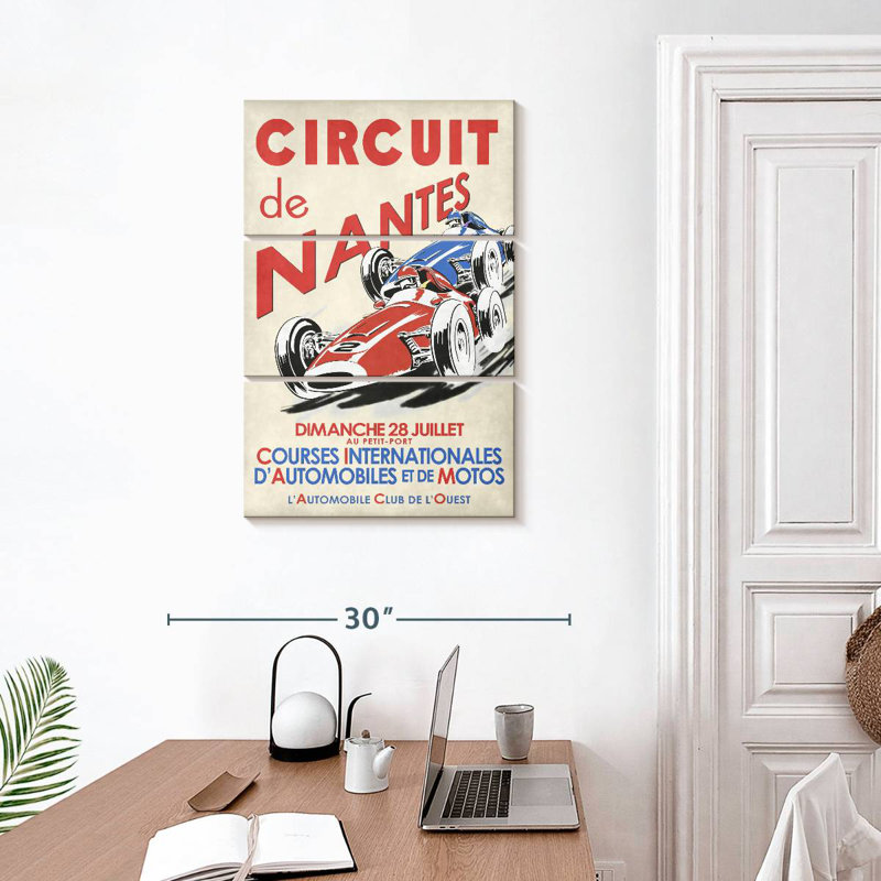 Mehar Circuit De Nantes 1946, 32" H x 20" W