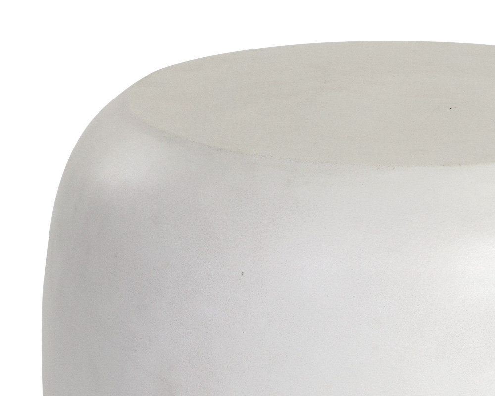 Rox End Table, White