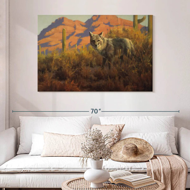 Coyote du désert sauvage