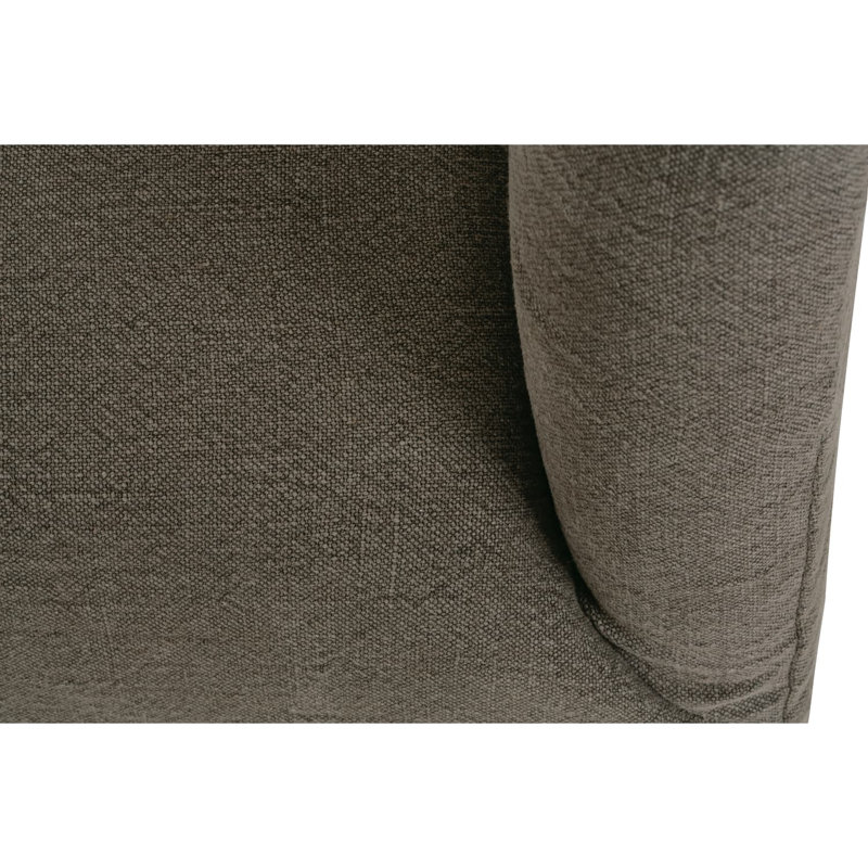Mocha Noel Slipcovered Swivel Chair, Bark Linen (15061-80)
