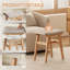 Tabouret de coiffeuse en bois massif Aevah avec coussin de selle, siège éponge à rebond élevé, fauteuil de maquillage facile à assembler-2071100434-2061793534