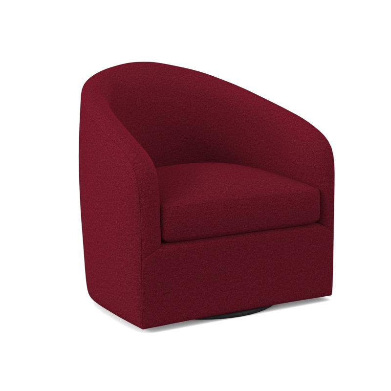 Pinnacle Barrel Chair, Margaret Lipstick Polyester Blend