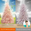Arbre de Noël artificiel en sapin rose-250869140