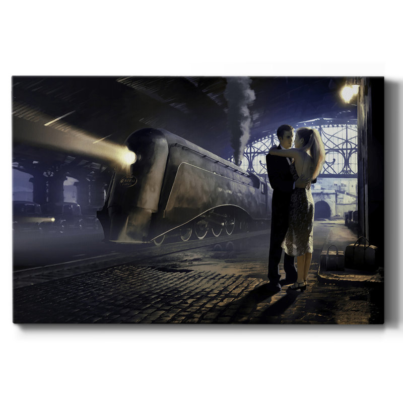 Train Depot-Gallery Wrapped Canvas, 12" H x 18" W