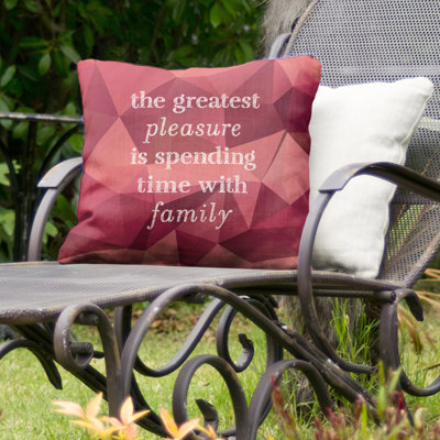 Outdoor Reversible Throw Pillow