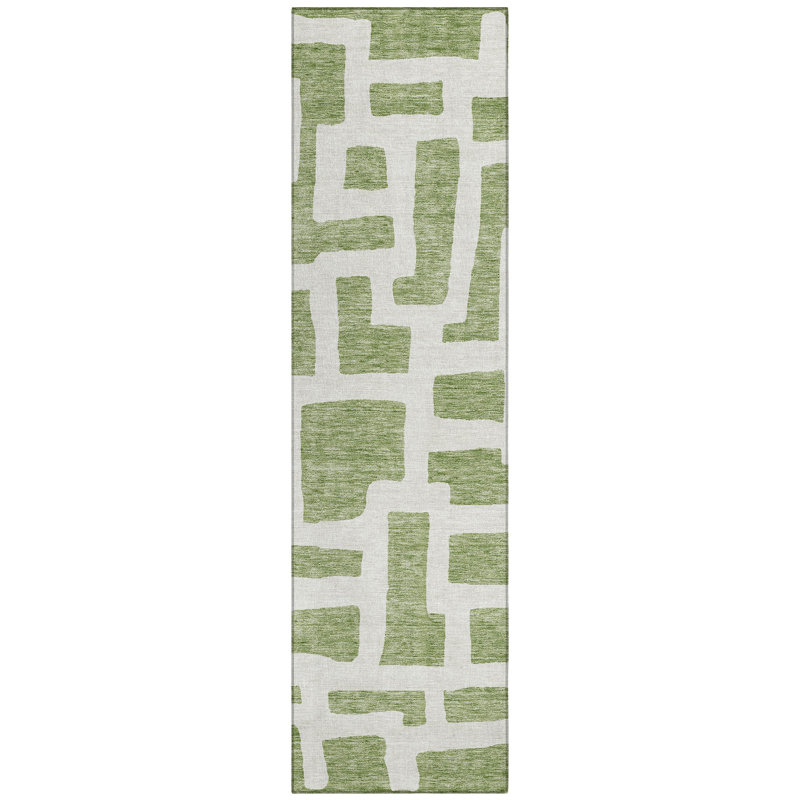 Chaffinch Flatweave Abstract Rug, Runner 2'3" x 7'6"