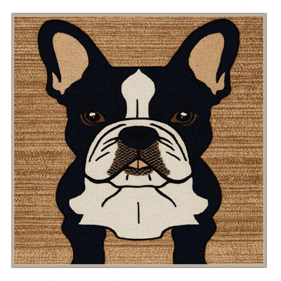  Tapis lavable bouledogue français