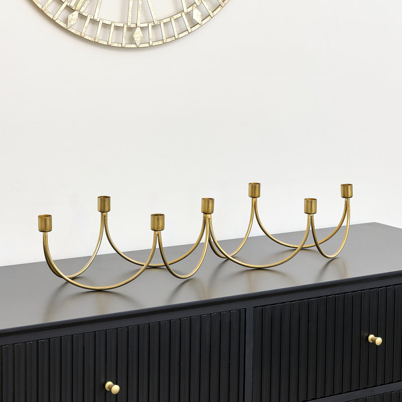 Candle Holder Metal Tabletop Candelabra