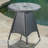 Brissette Round Outdoor Bistro Table With Umbrella Hole , 25.75'' in. W 25.75'' in. D-2101529269-2015055130