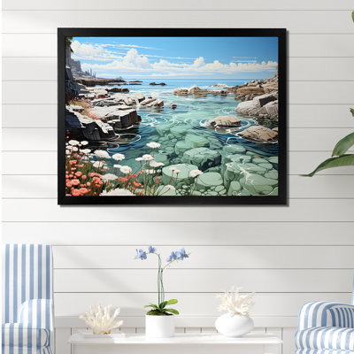 Paysage de plage sauvage III sur toile