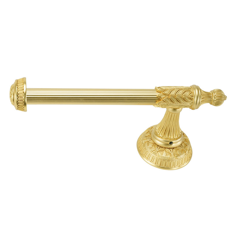 HAMPTON TISSUE BAR LEFT; MATTE BLACK FINISH, Gold
