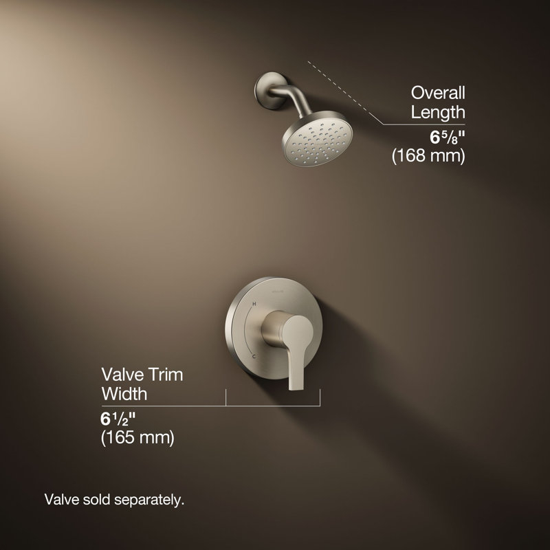 Elate Rite-Temp Shower Trim Kit, 1.75 Gpm, Brushed Nickel