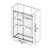68-72 in. W x 76 in. H Double Sliding Frameless Shower Door in Chrome with 5/16 in.（8mm）Clear Tempered Glass-124901524