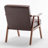 Accent Chair with Upholstery and Solid Wood Frame, Classic Mid-Century Modern Living Room Furniture for Extra Seating-2089275829