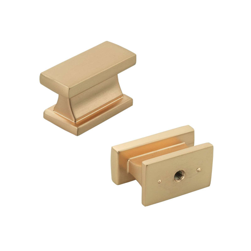 Poignée rectangulaire 1 3/8 po Modket, Bronze champagne brossé