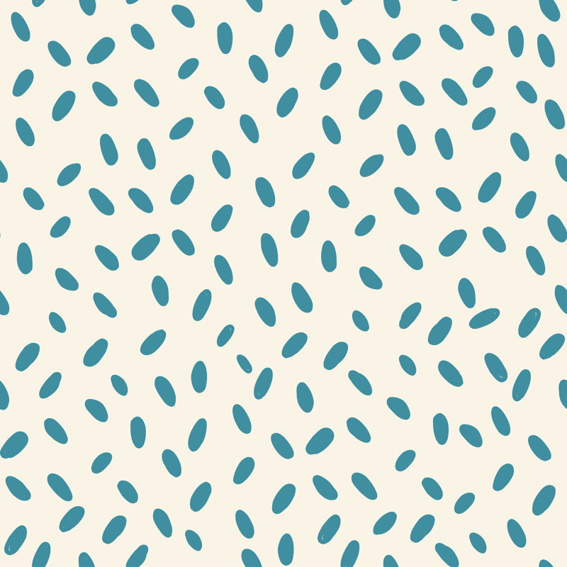 Modern Vector Oval Seamless Pattern by Victoria Volchenkova - Wrapped Canvas Print, 76cm H x 76cm W
