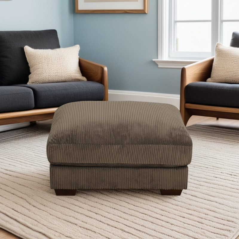Repose-pieds modulaire convertible 37 po Corduroy, Brun