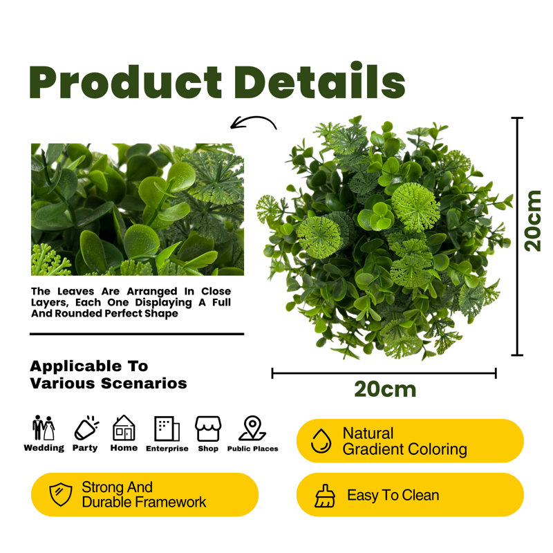 7.5 Inch Boxwood Ball No Pot Included