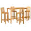 Solid Wood Patio Dining Set Table,