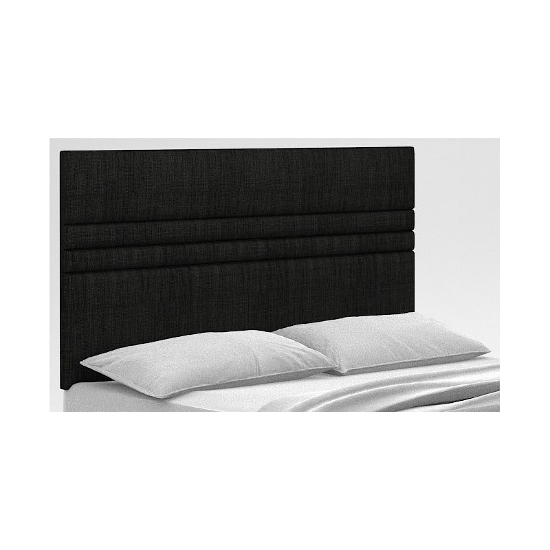 Elsa Upholstered Headboard, Small Single, Linen Charcoal
