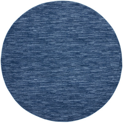 Nourison Essentials Navy/Blue Indoor/Outdoor Area Rug