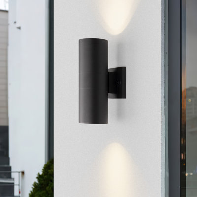 12in 2- Bulb Outdoor Wall Lantern