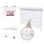 Panneau perforé de bureau avec support pour moniteur simple, 43 x 35 pouces, organisateur en acier au carbone blanc
