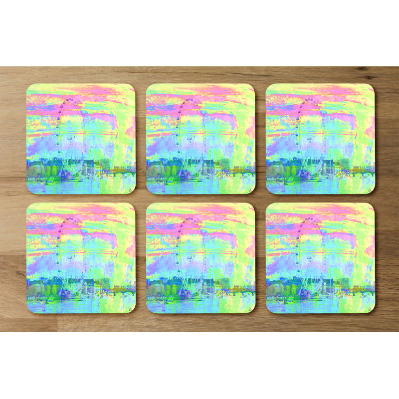 Square 6 Piece Coaster Set
