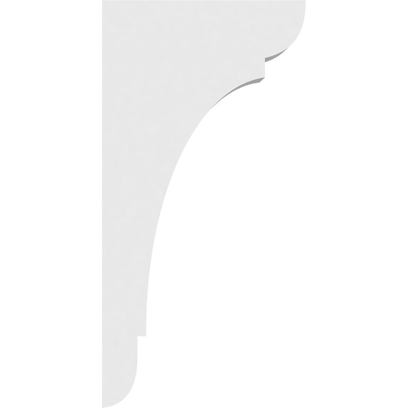 3"W x 10"D x 20"H Standard Olympic Architectural Grade PVC Corbel, 20"H x 3"W x 10"D
