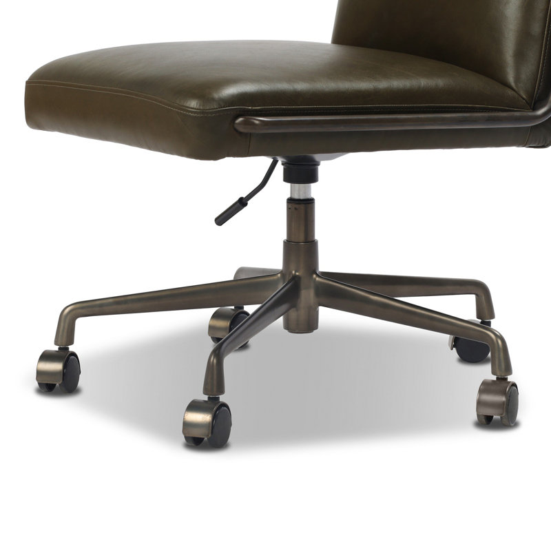 Amos Armless Desk Chair, Dulane Moss