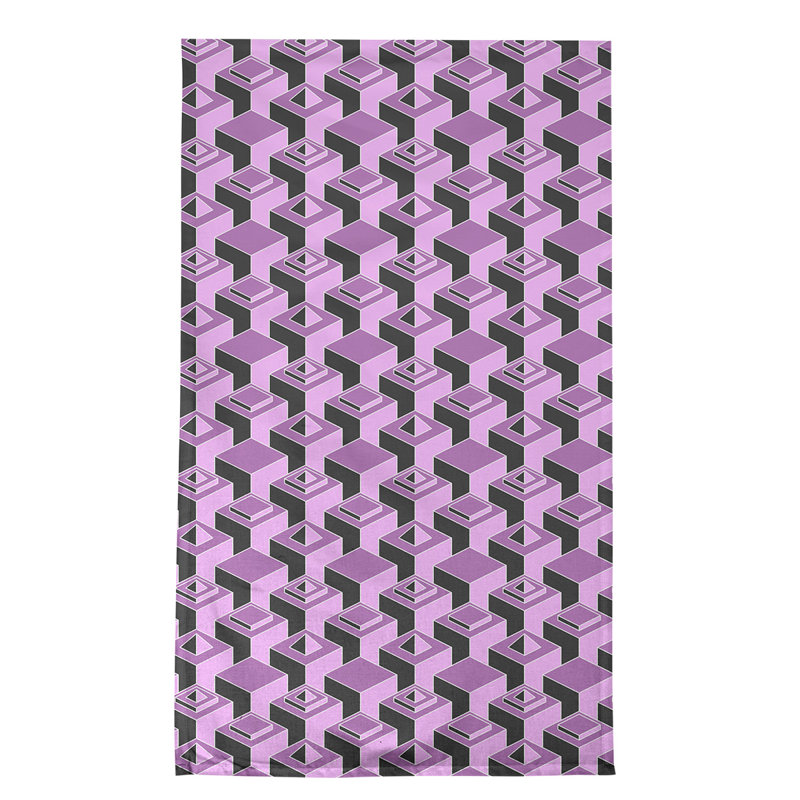 Patricia Geoffrey Tea Towel Kitchen Towel, Dark Purple/Black, Cotton Twill
