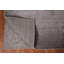 Tapis gris carré fait à la main 9 x 9 po Gabbeh