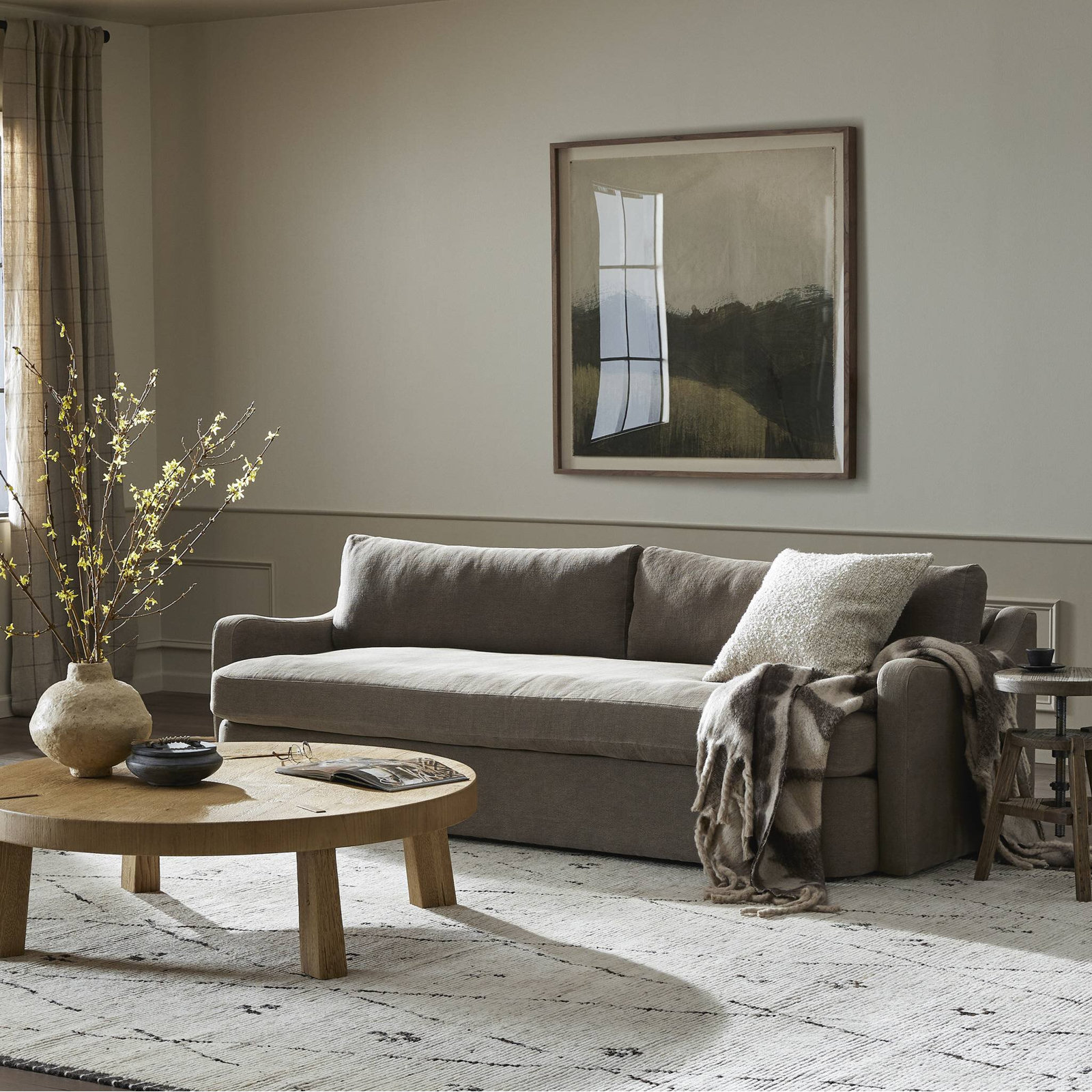 Georgie 96" Sofa, Brown
