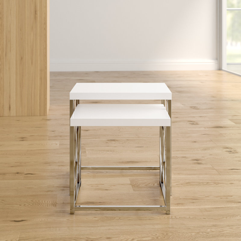 Thurber Nesting Tables, White