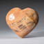 Peach Moonstone Heart Sculpture