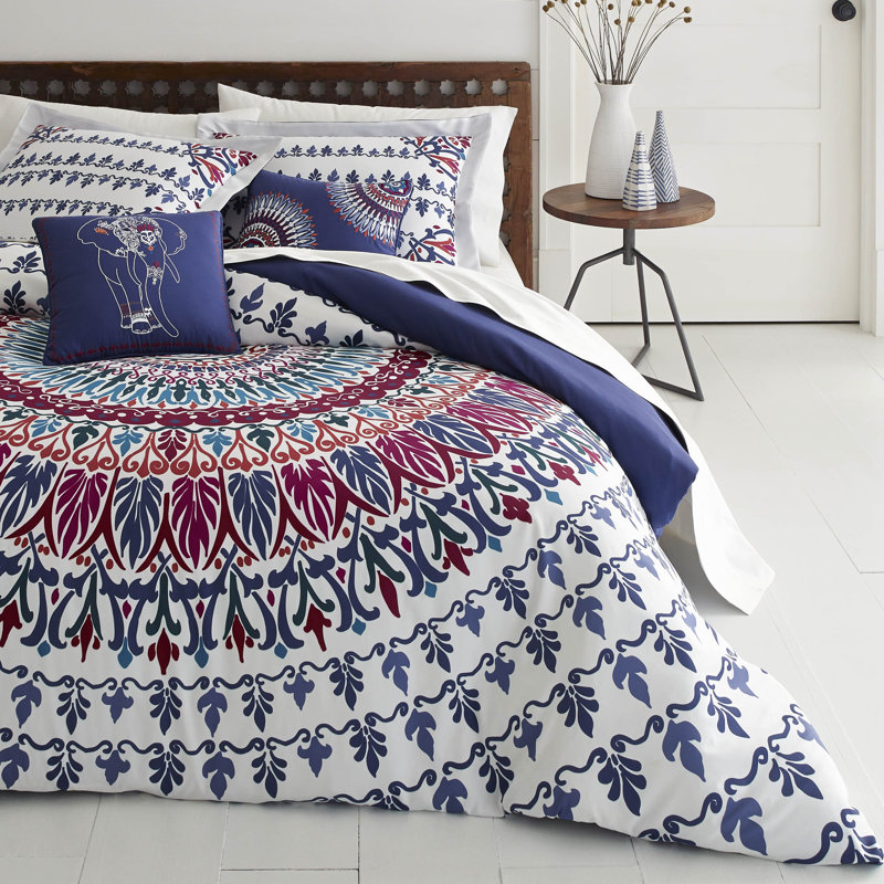 Ensemble de housse de couette réversible en microfibre, Double / Grand