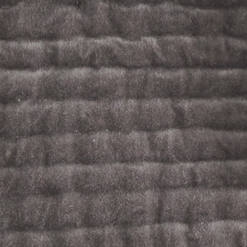 Chambord Cotton Quilt Set, King Quilt + 2 King Shams, Dark Gray
