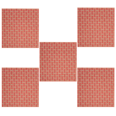 Ensemble de tapis intérieur / extérieur en polyester touffeté à la machine Hufeza