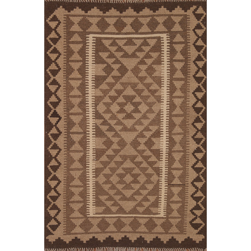 Kilim Reversible Wool Area Rug 3x5